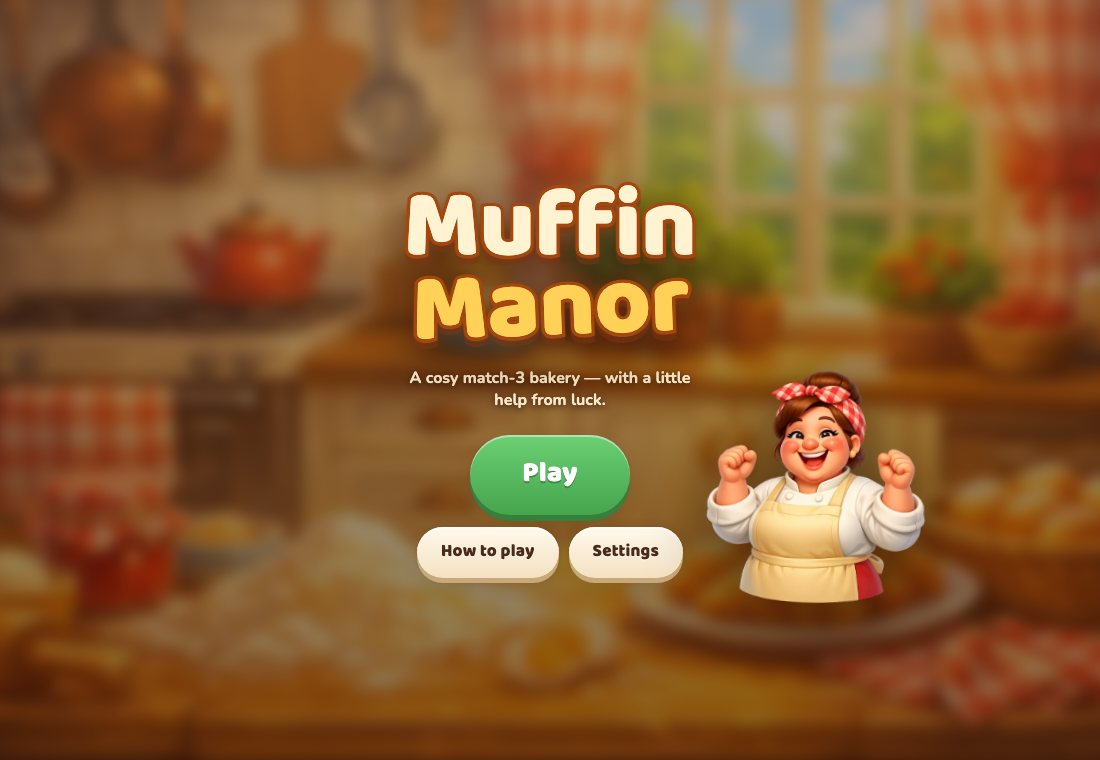 Muffin Manor — the game the first pipeline produced.